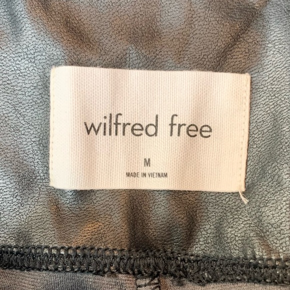 Aritzia Wilfred Free Black Daria Pant High-waisted Vegan Leather leggings, M - Picture 6 of 6